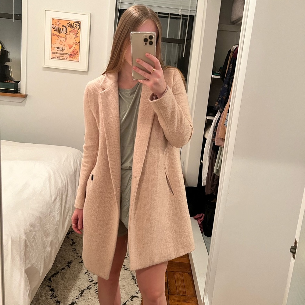 Light pink Zara coat